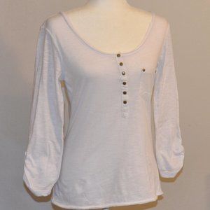 8/$20 Nine 1 Eight 3/4 Sleeve Scoop Neck Henley